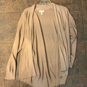 dress barn champagne shimmer cardigan